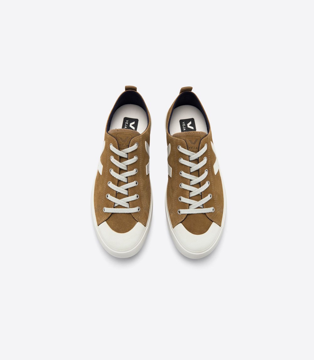 Veja Sneakers Herr - Nova Suede - Bruna/Vita - 276910-QEX